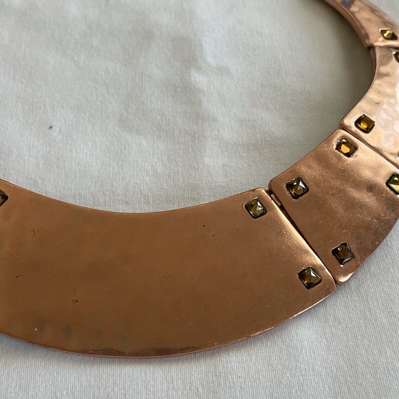 Bronze Gold Statement Necklace by Heidi Klum - Picture 3 of 7